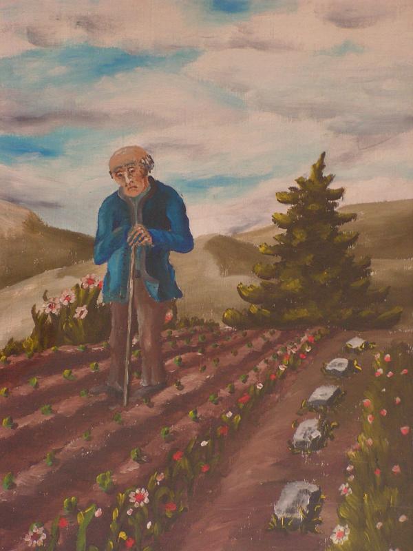 Die Saat, 1977, Öl-Leinen, 25x34.jpg